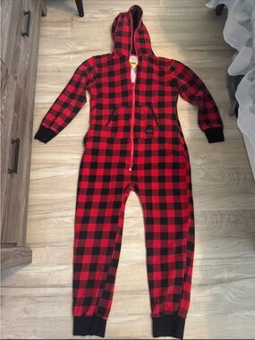 Tipsy Elves Buffalo Check Adult Onesie